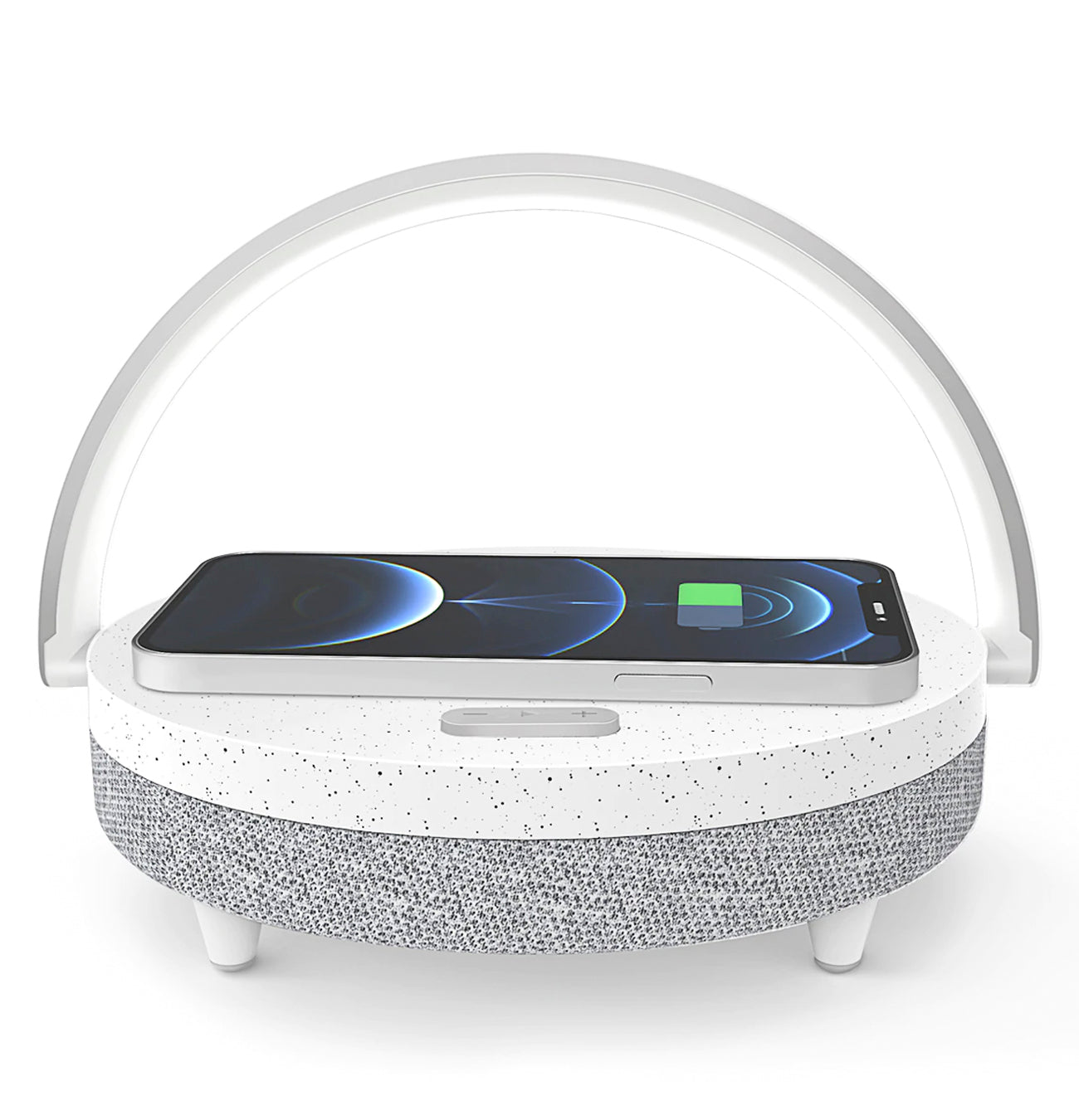 4-in-1 Bedside Lamp with Wireless Charger